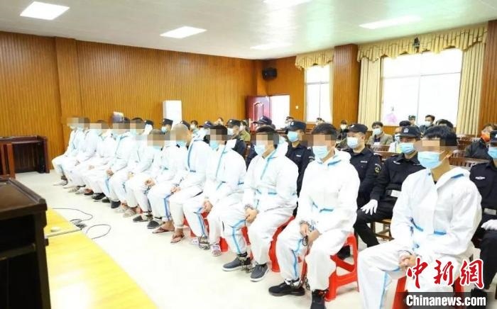圖為庭審現(xiàn)場?！|蘭法院 攝