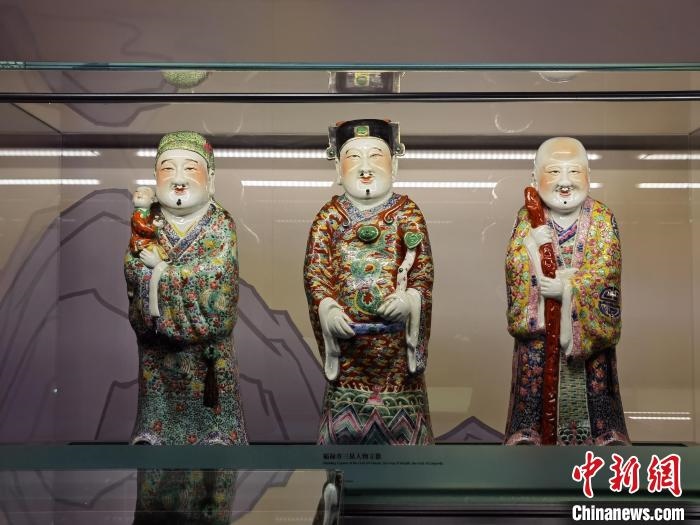 福祿壽三星人物立像。　上海市歷史博物館 供圖