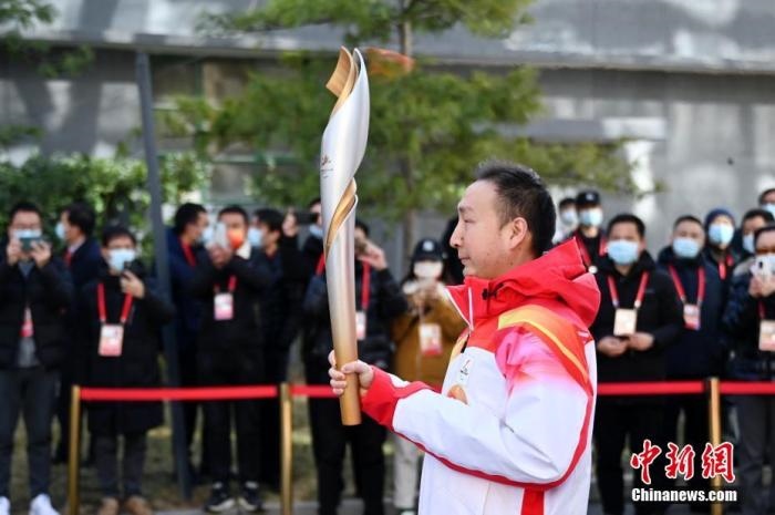 3月2日，北京2022年冬殘奧會火種采集儀式在中國盲文圖書館舉行，采集“希望之火”。 <a target='_blank' href='/'>中新社</a>記者 張興龍 攝