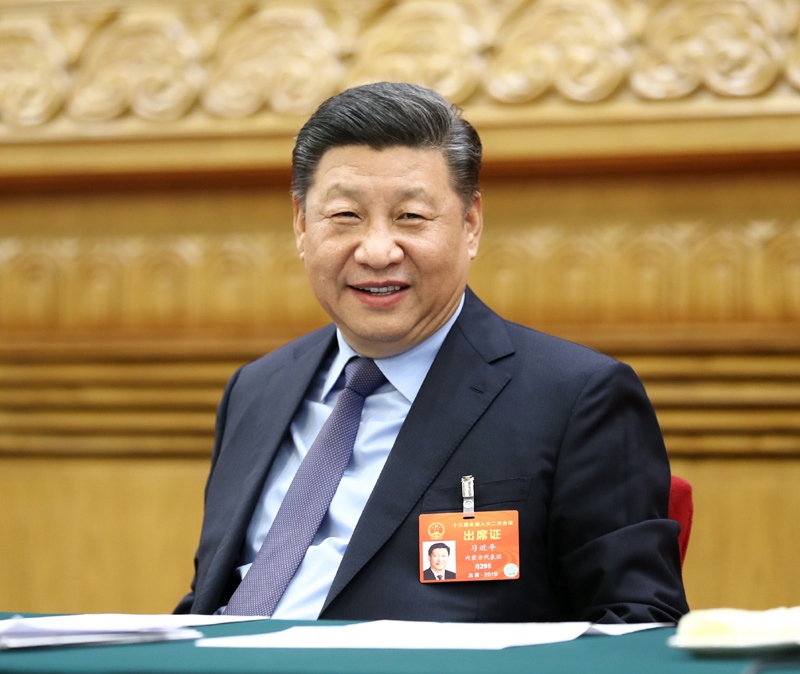 2019年3月10日，習(xí)近平總書記參加十三屆全國人大二次會議福建代表團的審議。