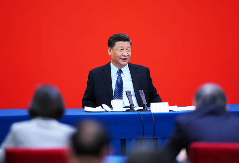 2020年5月23日上午，習(xí)近平總書記看望參加全國政協(xié)十三屆三次會議的經(jīng)濟界委員，并參加聯(lián)組會，聽取意見和建議。