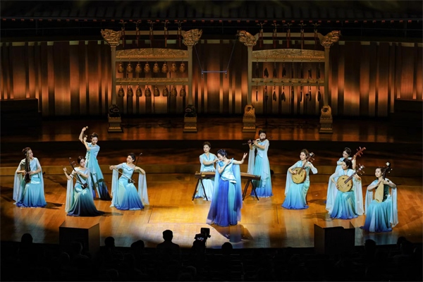 音樂會(huì)現(xiàn)場(chǎng)。中央民族樂團(tuán)供圖，房瀟攝