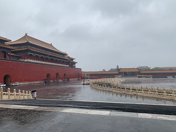 雨中故宮。人民網(wǎng)記者劉微 攝