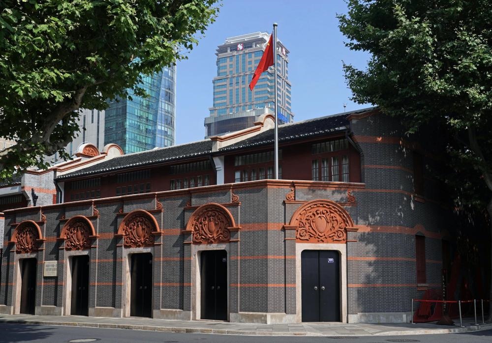 2023年6月9日拍攝的中共一大會址外景。新華社記者 劉穎 攝