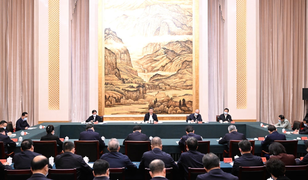  2023年5月17日上午，習近平在西安聽取陜西省委和省政府工作匯報并發(fā)表重要講話。