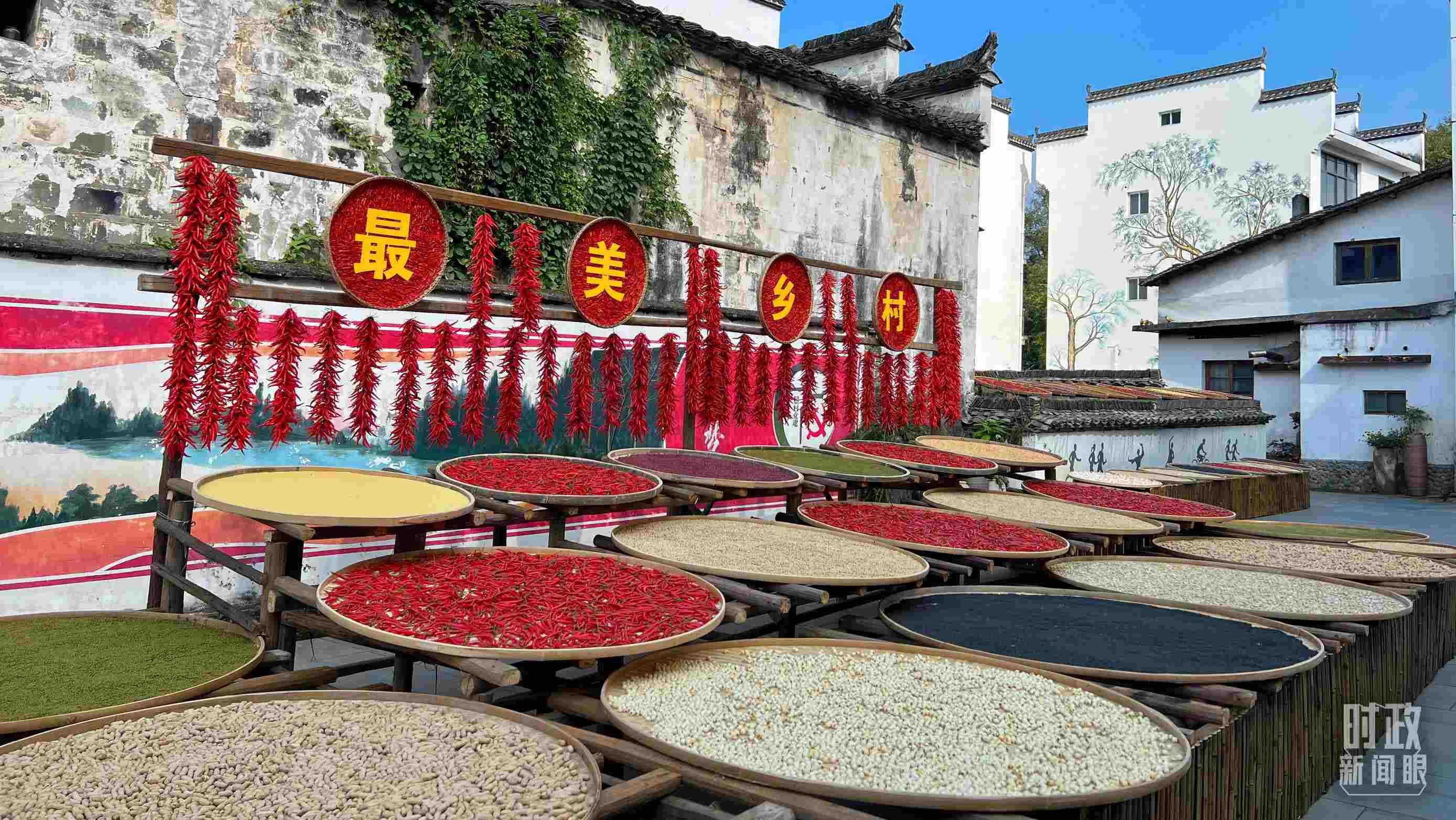 △婺源縣秋口鎮(zhèn)王村石門自然村。（總臺(tái)央視記者程鋮拍攝）