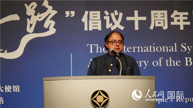 巴基斯坦駐日大使塔拉爾發(fā)言。人民網(wǎng) 蔣曉辰攝