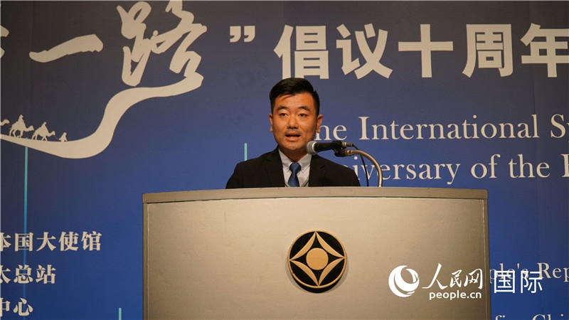 泰中“一帶一路”研究中心主任威倫發(fā)言。人民網(wǎng) 蔣曉辰攝