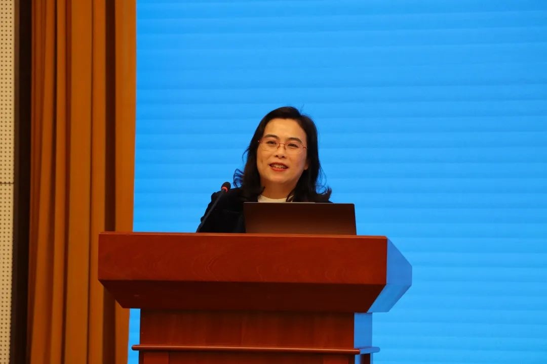 浙江師范大學(xué)副校長(zhǎng)張建珍致辭。主辦方供圖