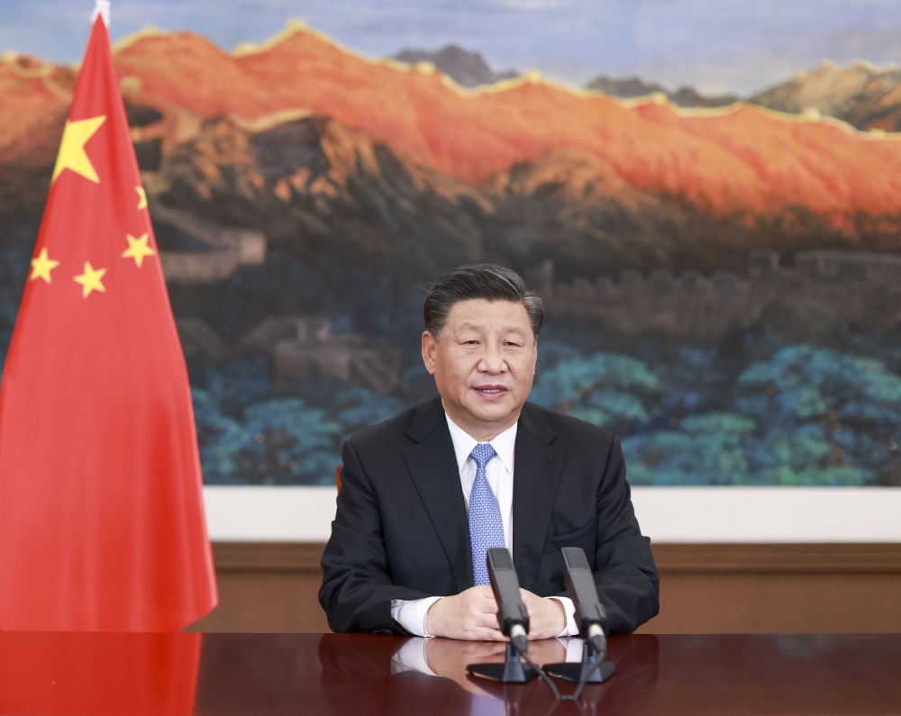 2020年11月27日，習(xí)近平在第十七屆中國(guó)－東盟博覽會(huì)和中國(guó)－東盟商務(wù)與投資峰會(huì)開(kāi)幕式上致辭。