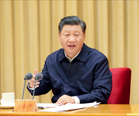 2020年11月16日至17日，中央全面依法治國工作會議在北京召開。中共中央總書記、國家主席、中央軍委主席習(xí)近平出席會議并發(fā)表重要講話。圖/新華社記者 龐興雷 攝