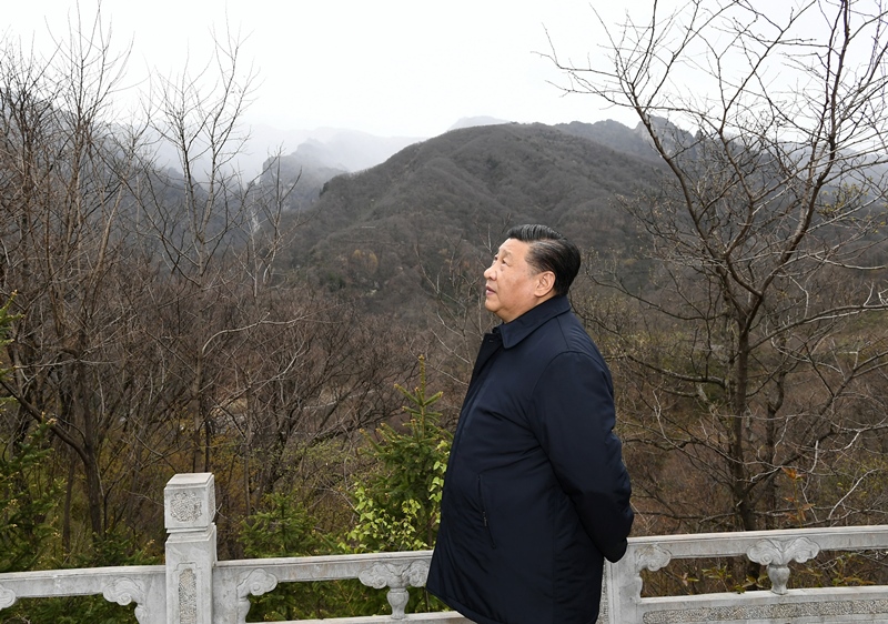 2020年4月20日，習(xí)近平在陜西秦嶺牛背梁國(guó)家級(jí)自然保護(hù)區(qū)，了解秦嶺生態(tài)保護(hù)工作情況。