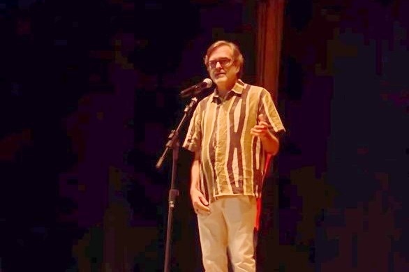 累西腓市政府代表、文化局長梅洛在活動(dòng)中致辭。中國駐累西腓總領(lǐng)館供圖
