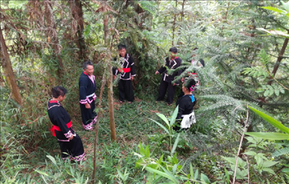“瑤老”人民調(diào)解員翻山越嶺開(kāi)展現(xiàn)場(chǎng)調(diào)解。