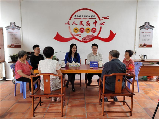 “茶文化六步調(diào)解法”調(diào)解現(xiàn)場(chǎng)。