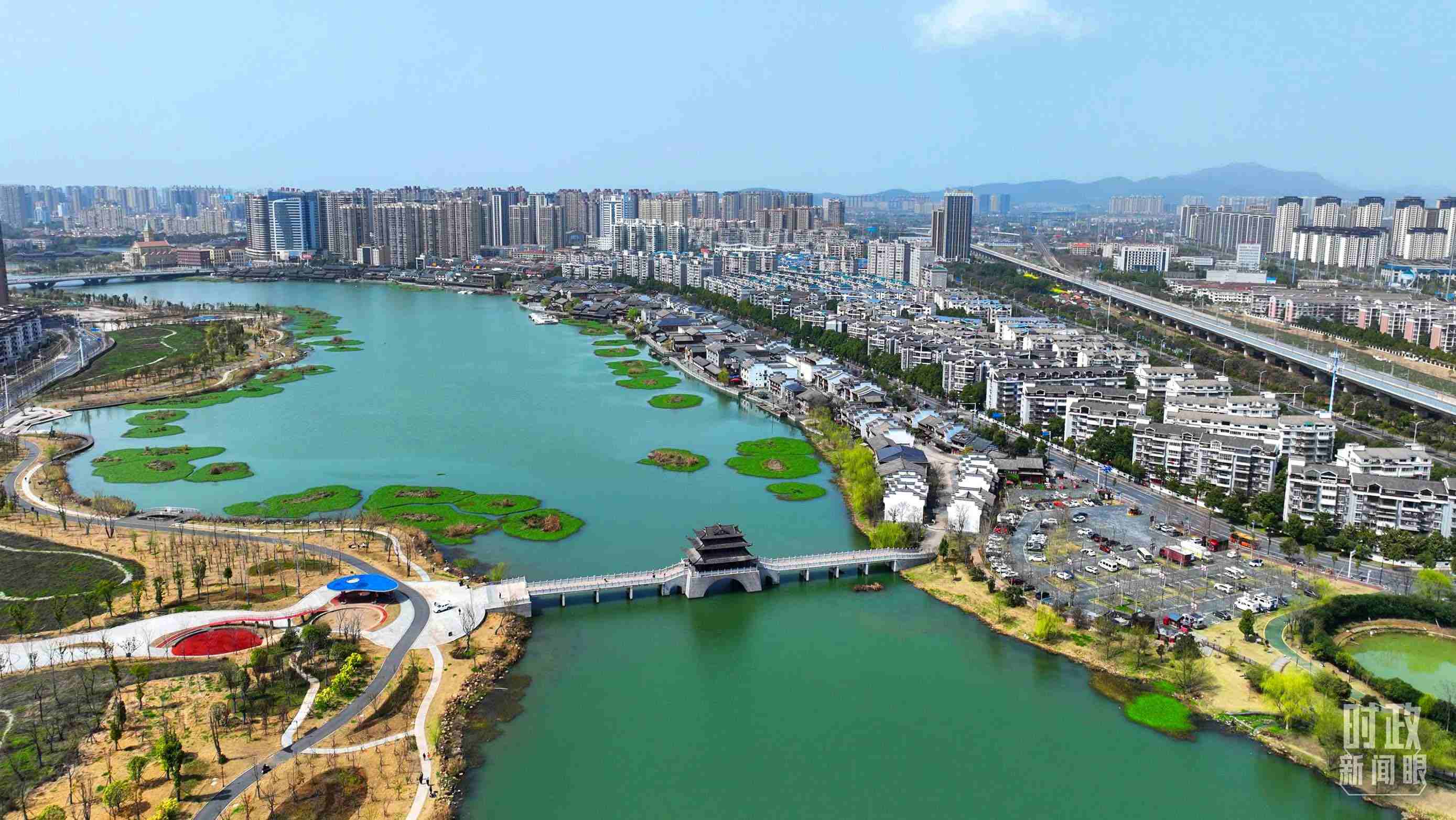 湖南常德。此次座談會前，習(xí)近平在長沙、常德兩地實地考察。（總臺央視記者范凱拍攝）