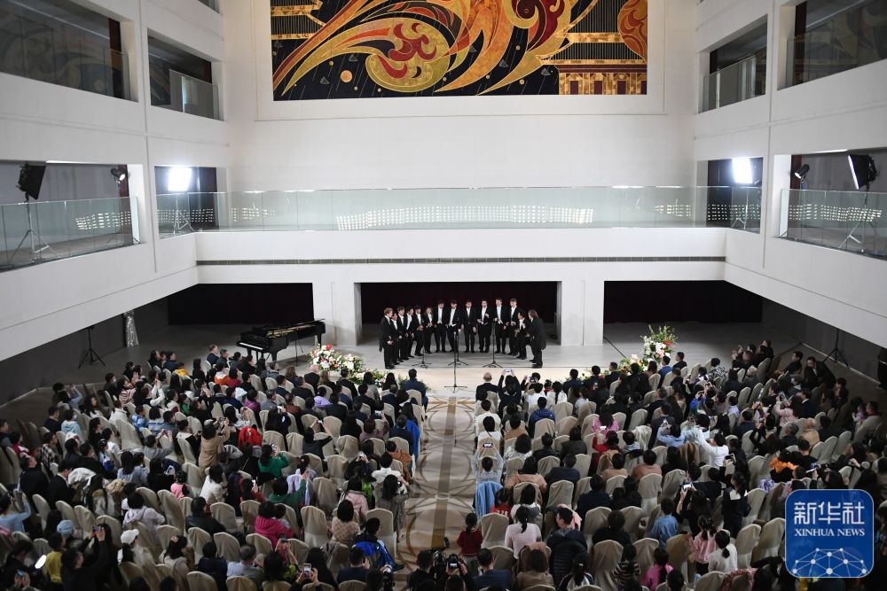 3月21日拍攝的“春暖·金融街韻律專場音樂會”現(xiàn)場。新華社記者 任超 攝