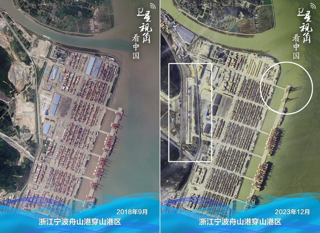 浙江寧波舟山港穿山港區(qū)新建1個(gè)泊位及鐵路穿山港站。