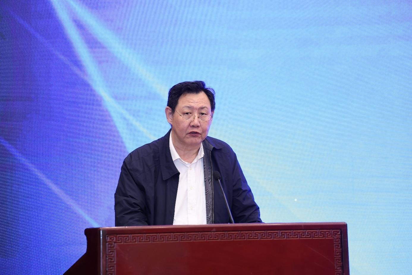 中國物流與采購聯(lián)合會黨委副書記余平致辭。主辦方供圖