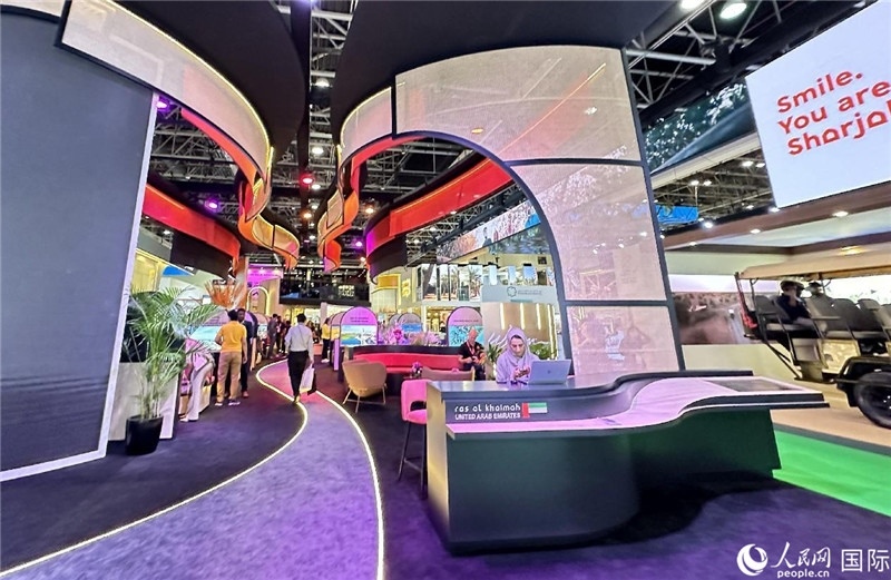 阿聯酋沙迦展臺。人民網記者管克江攝