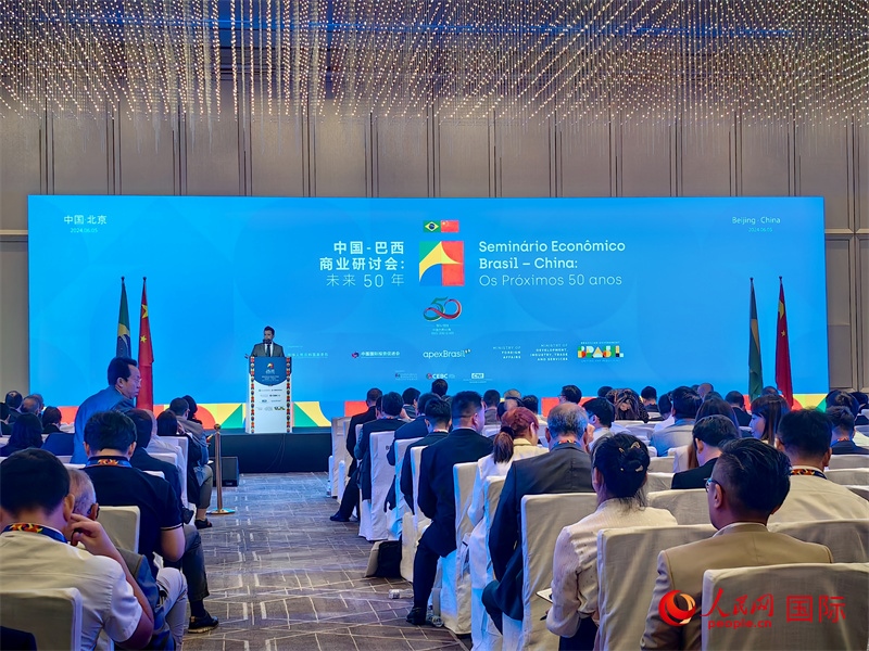 中國—巴西商業(yè)研討會現(xiàn)場。人民網(wǎng)記者 符園園攝