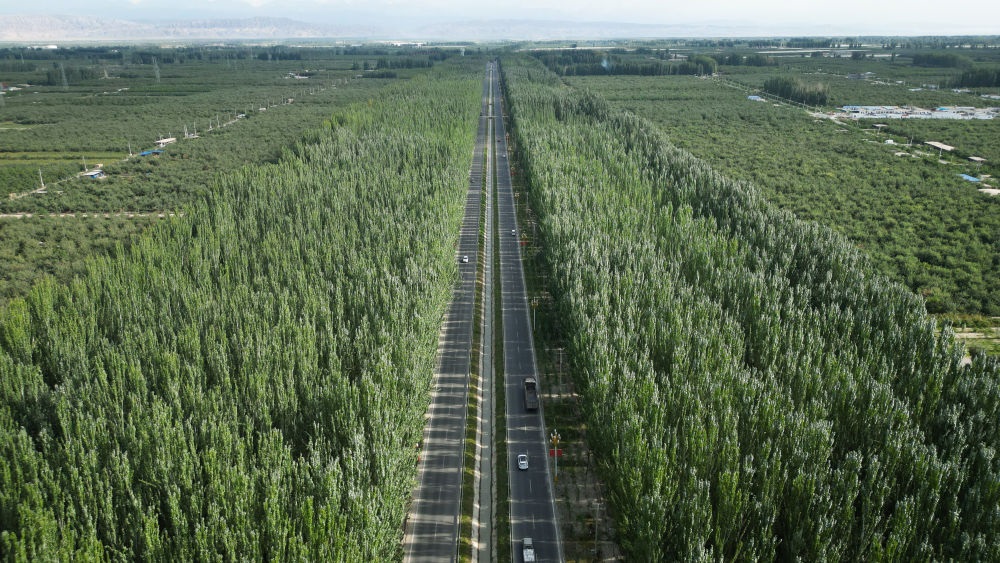 新疆柯柯牙景色（2023年9月1日攝，無人機(jī)照片）。新華社記者 李響 攝