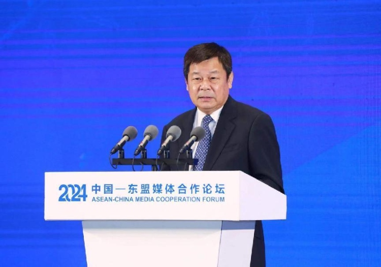 杜占元致辭。中國外文局供圖