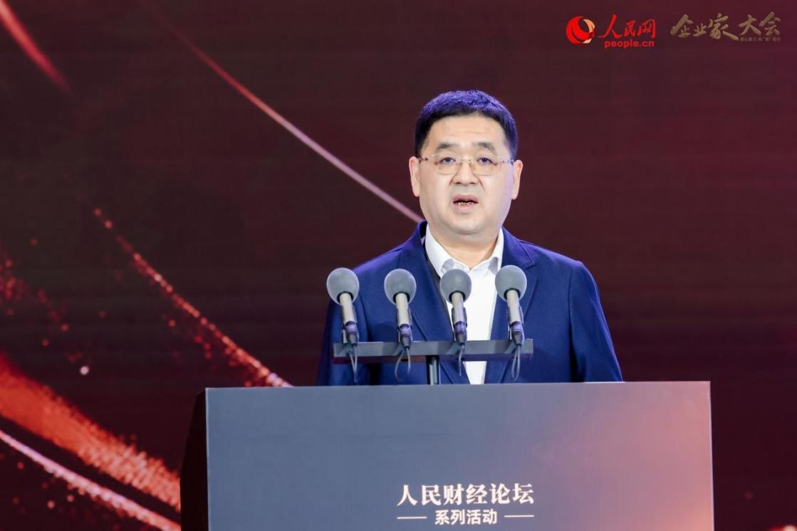 中交集團(tuán)黨委常委、副總經(jīng)理劉成云。人民網(wǎng)記者 喬雪峰攝