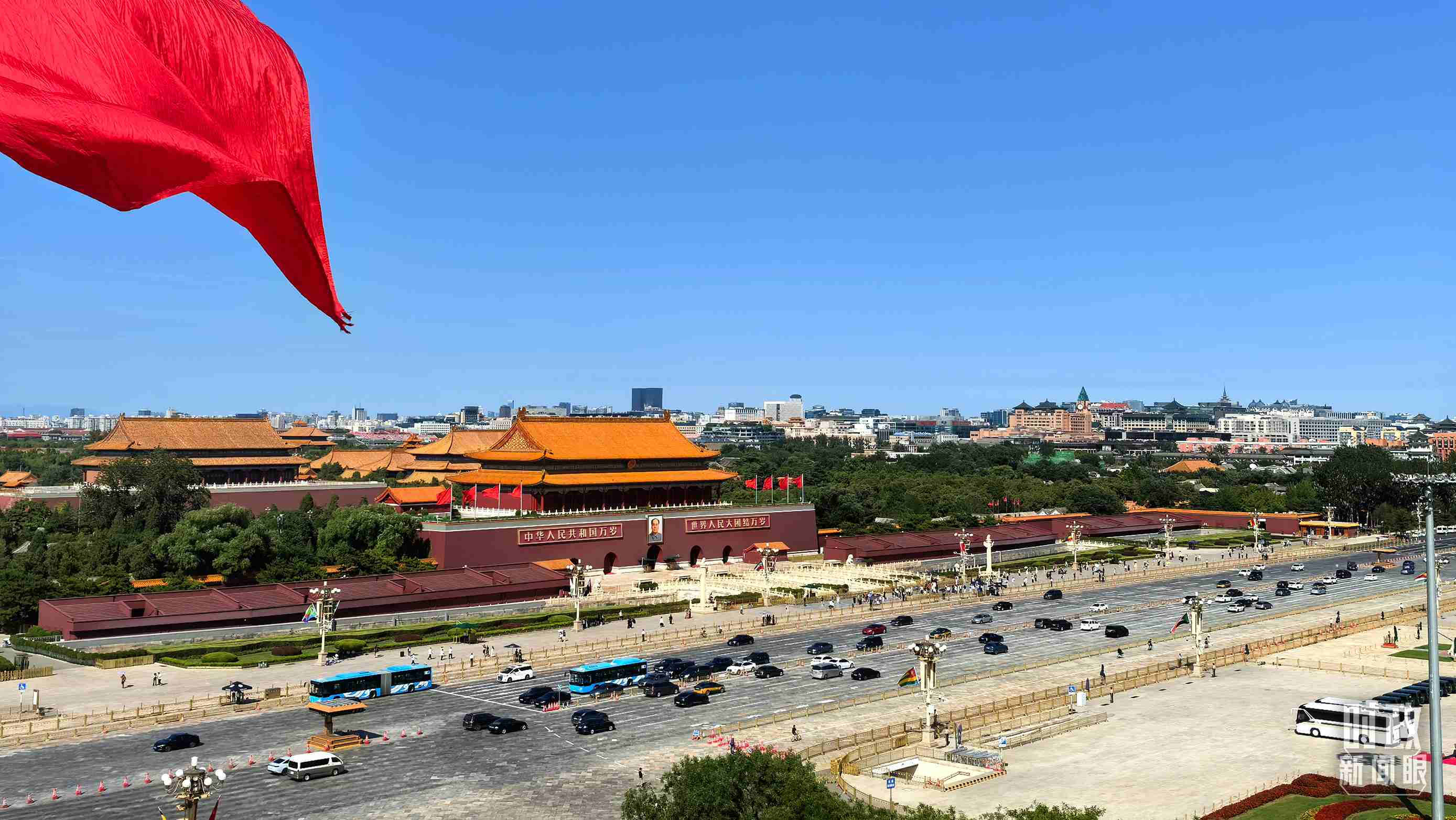 △9月2日，北京晴空萬(wàn)里。（總臺(tái)央視記者張垚拍攝）