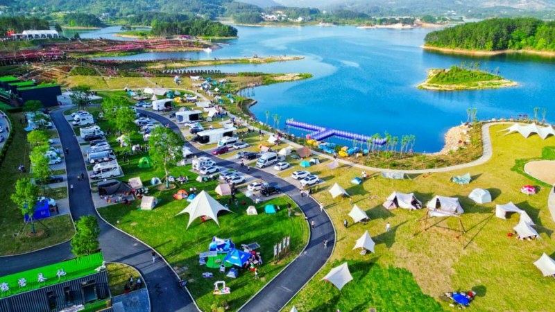 牛車河月亮灣露營(yíng)基地。受訪方供圖