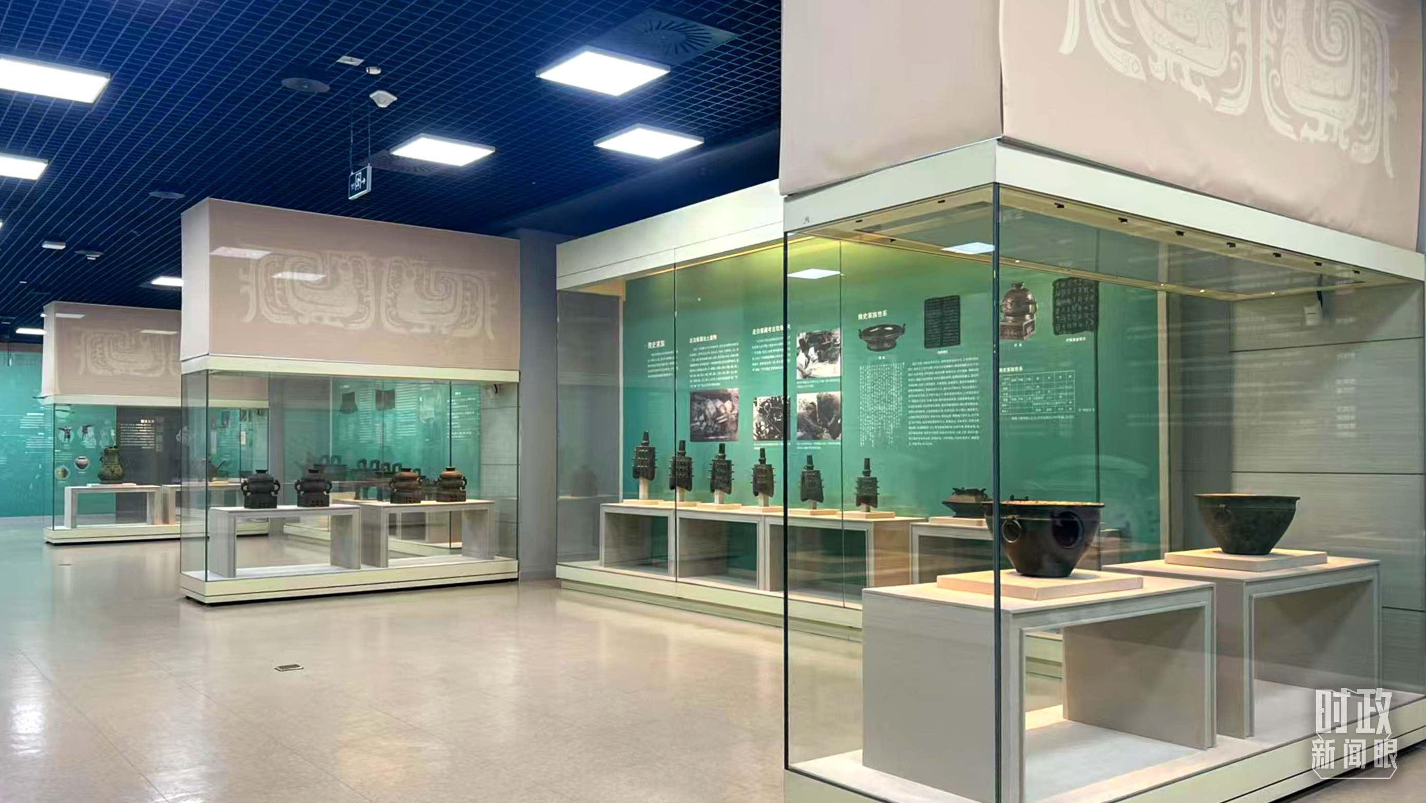 △ 寶雞青銅器博物院內(nèi)展陳。（總臺記者崔剛拍攝）