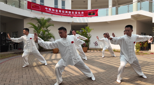 武術(shù)表演《武風琳瑯》。內(nèi)圖大學孔子學院供圖
