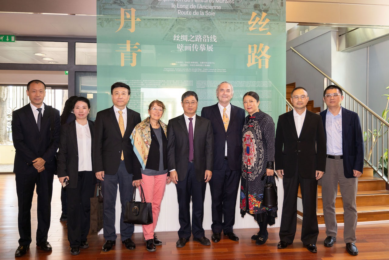 “絲路丹青——絲綢之路沿線壁畫傳摹展”在巴黎中國文化中心隆重開幕。中國藝術(shù)研究院供圖