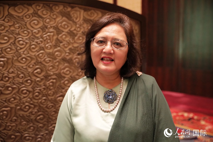馬來西亞高教部高教司司長阿茲琳達接受人民網(wǎng)采訪。人民網(wǎng) 王婧攝