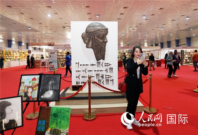 展廳一角。人民網(wǎng)中東中心分社奧馬爾·哈利勒攝