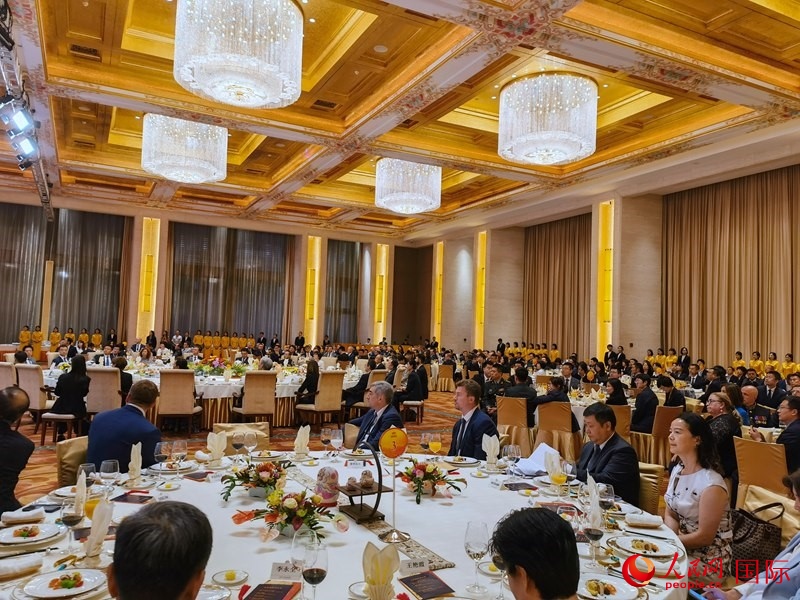 慶祝中俄建交75周年招待會在京舉行。人民網(wǎng)記者 李明琪攝