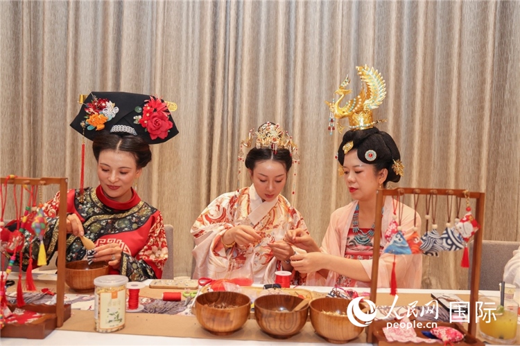 中國(guó)傳統(tǒng)文化展示。人民網(wǎng)記者任皓宇攝