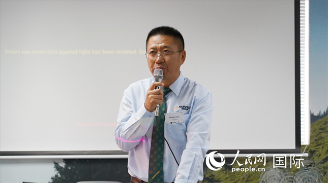 碩豐集團(tuán)董事長孫曉棟發(fā)言。 人民網(wǎng) 張茜攝