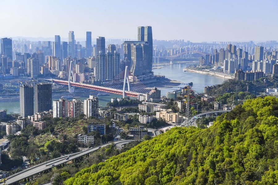 這是2024年3月25日拍攝的重慶城市景象。新華社記者 王全超 攝