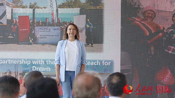 奇瑞南非公司全國市場經(jīng)理維倫·彼得森發(fā)言。人民網(wǎng) 張茜攝
