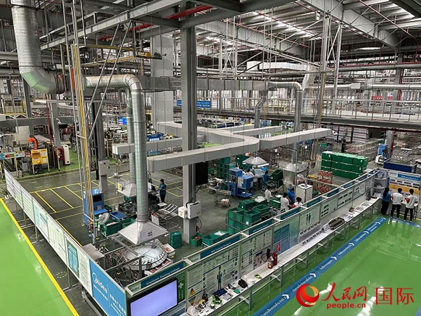 中企美的泰國工廠。人民網(wǎng)記者 簡承淵攝