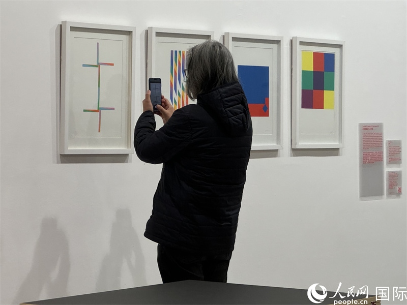 11月8日，觀眾在“瑞士經(jīng)典設(shè)計(jì)展”作品前駐足欣賞。人民網(wǎng) 謝瑩攝 