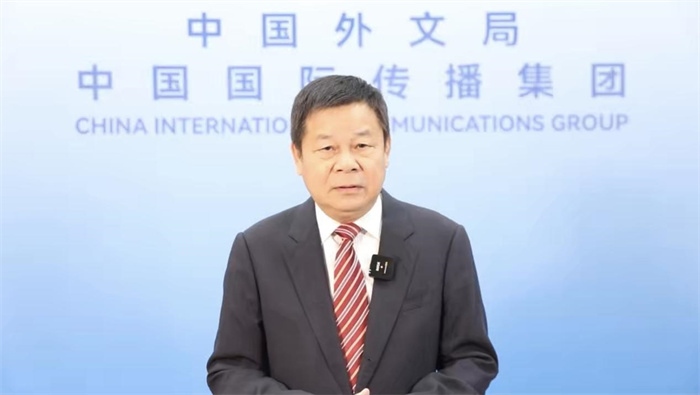 杜占元視頻致辭。主辦方供圖