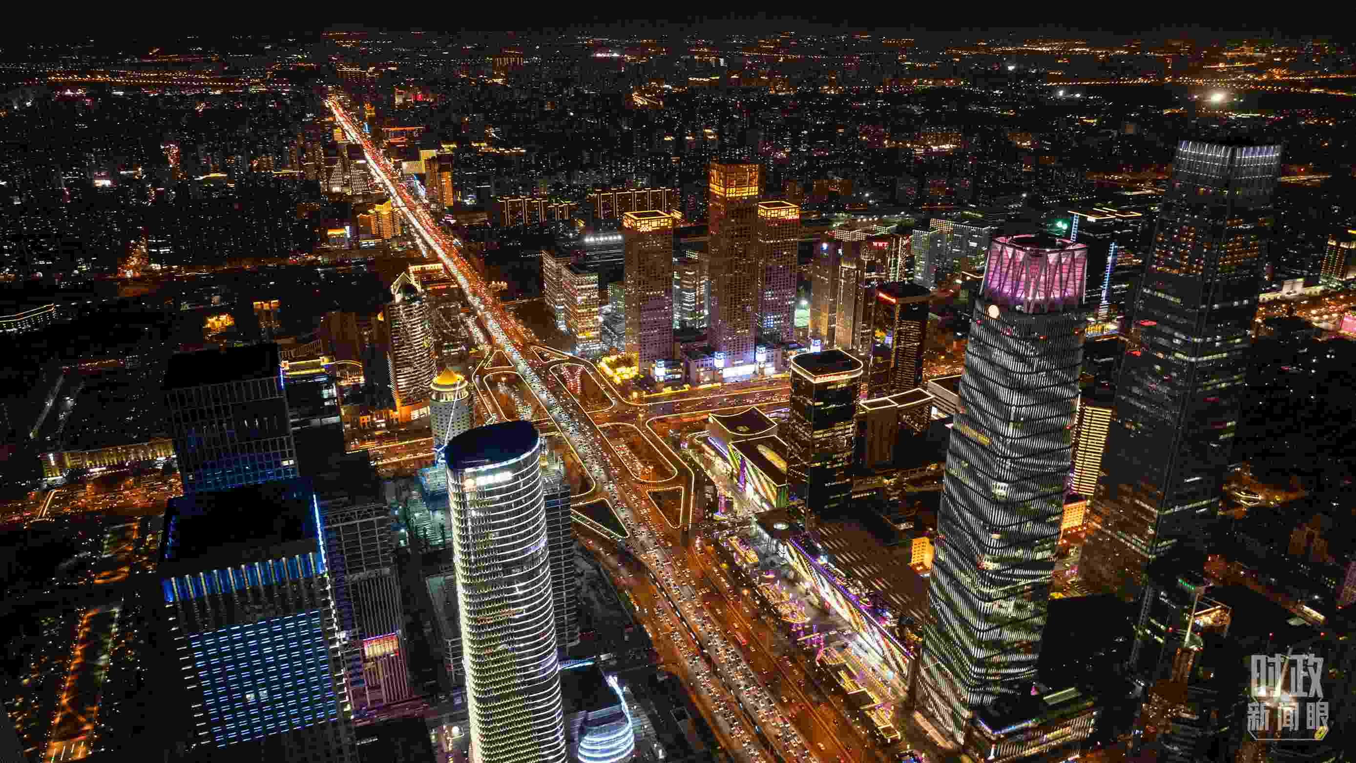 △北京CBD（中央商務(wù)區(qū)）。（總臺記者郭增浩拍攝）