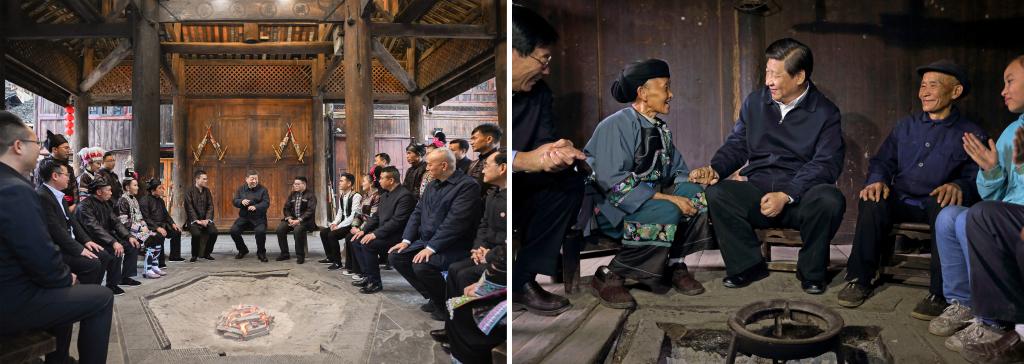 左圖由新華社記者謝環(huán)馳拍攝；右圖由新華社記者蘭紅光拍攝。