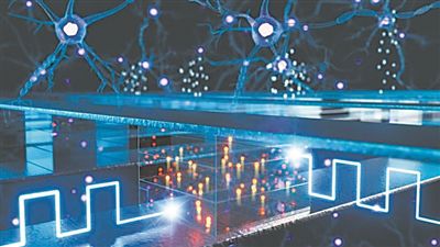 使用電化學隨機存取存儲設備進行內(nèi)存計算（藝術圖）。圖片來源：韓國浦項科技大學